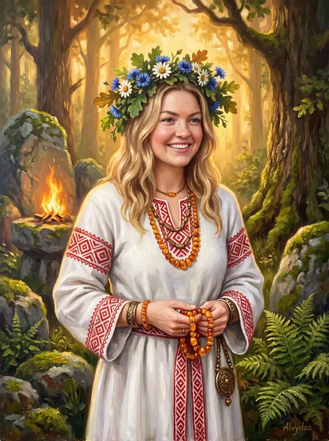 Tapyto portreto pavyzdys: Baltų Vaidilutė