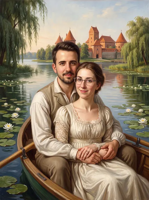 Tapyto portreto pavyzdys: Lelijų Valtis