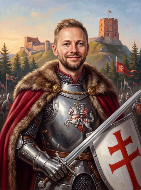 Tapyto portreto pavyzdys: Vyčio Riteris